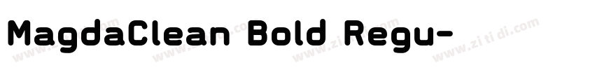 MagdaClean Bold Regu字体转换